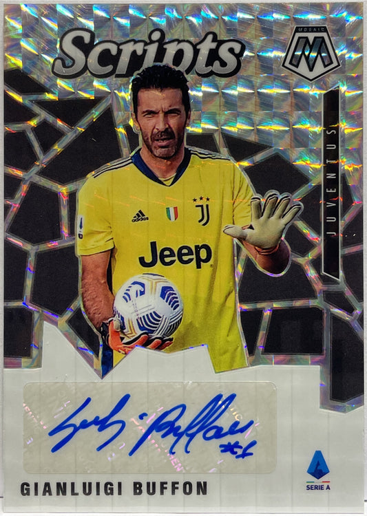 Gianluigi Buffon Autograph Script Mosaic Serie A 2020/21