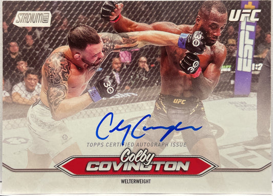 Colby Covington Autograph On Card Topps Stadium UFC 2025