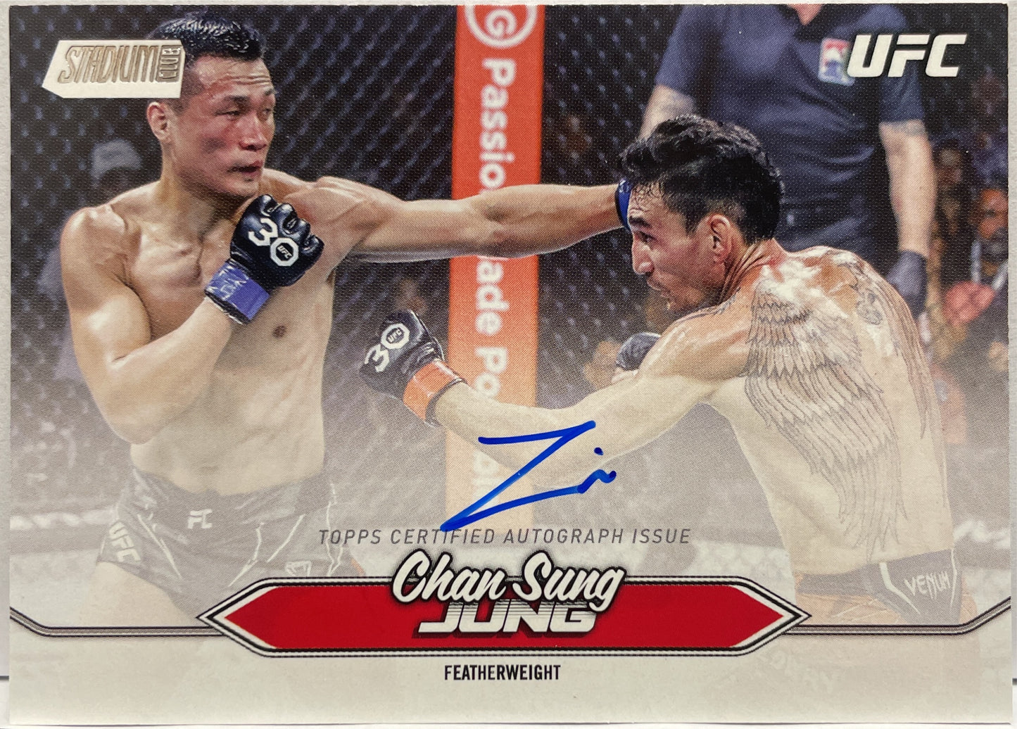 Chan Sung Jung Autograph On Card Topps Stadium UFC 2025