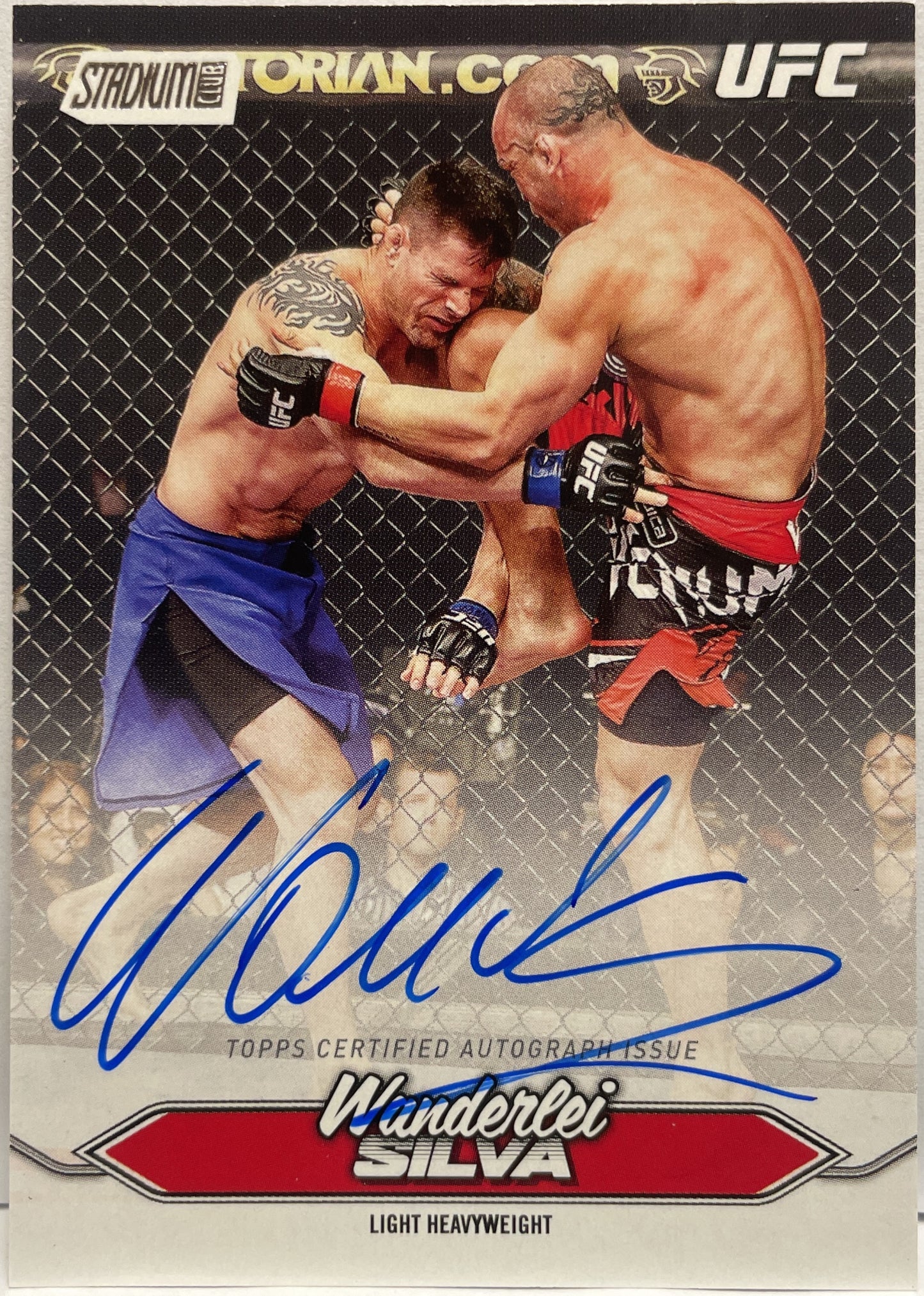 Wanderlei Silva Autograph On Card Topps Stadium UFC 2025