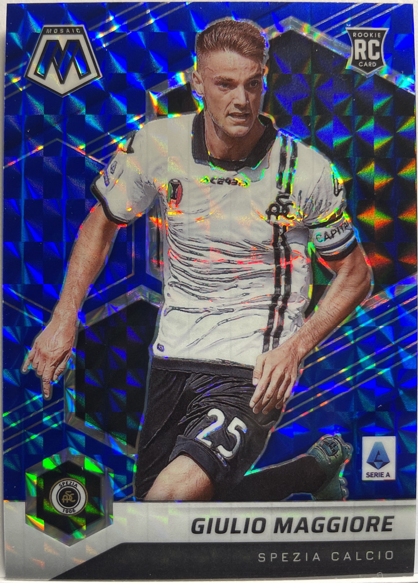 Giulio Maggiore 48/99 Rookie Blue Mosaic Serie A 2021/22