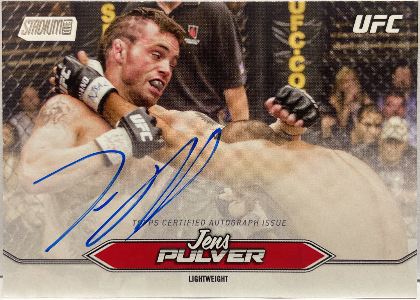 Jens Pulver Autograph On Card Topps Stadium UFC 2025