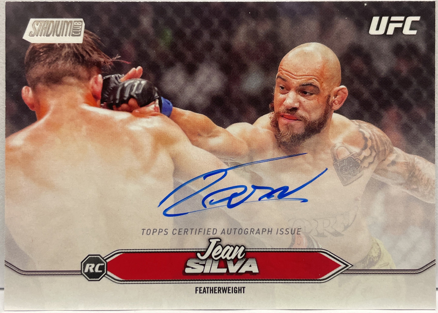 Jean Silva Rookie Autograph On Card Topps Stadium UFC 2025