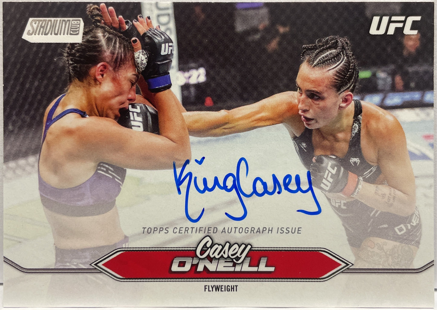 Casey O'Neill Autograph On Card Topps Stadium UFC 2025