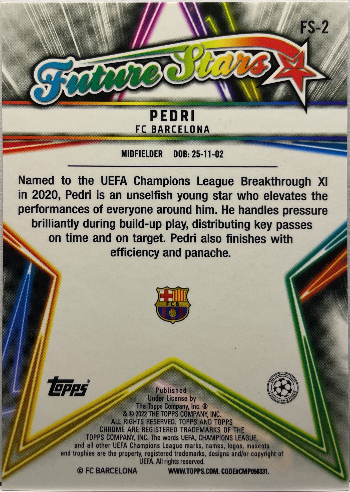 Mancolista-Future Stars & Legends-Sapphire-Topps Chrome 2022