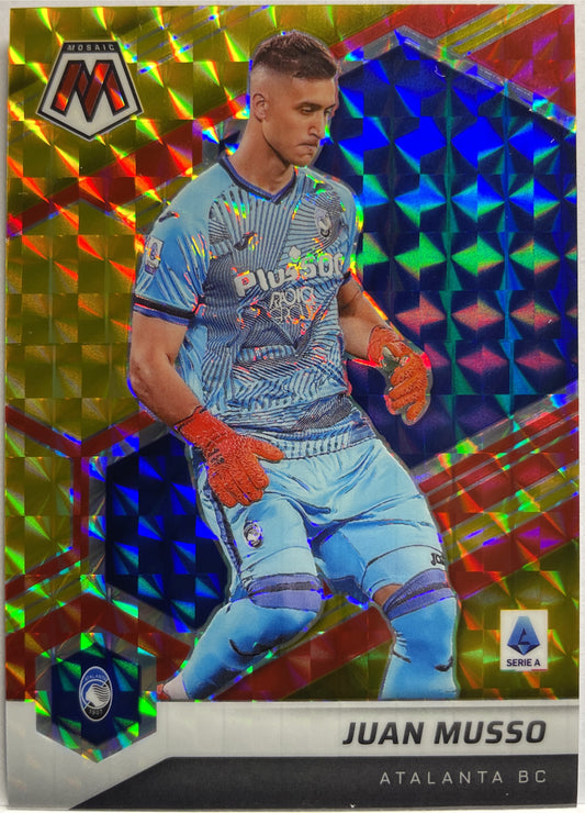 Juan Musso 4/10 Red/Gold Choice T-Mall Mosaic Serie A 2021/22