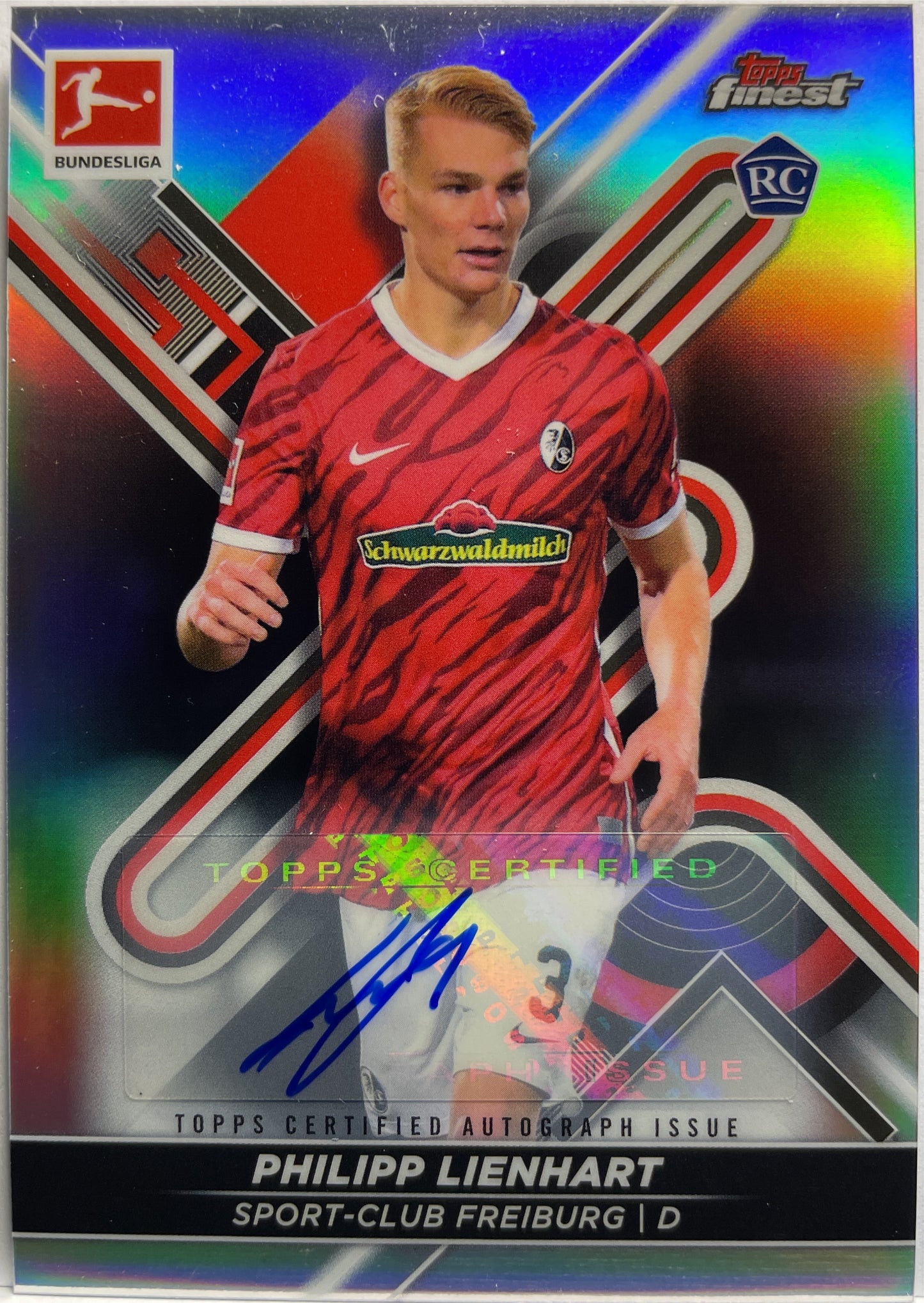 Philipp Lienhart Rookie Autograph Topps Finest 2021/22