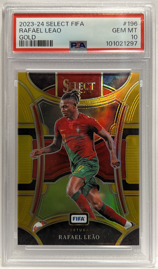 Rafael Leao 4/10 Mezzanine Gold Select Fifa 2023/24 PSA 10