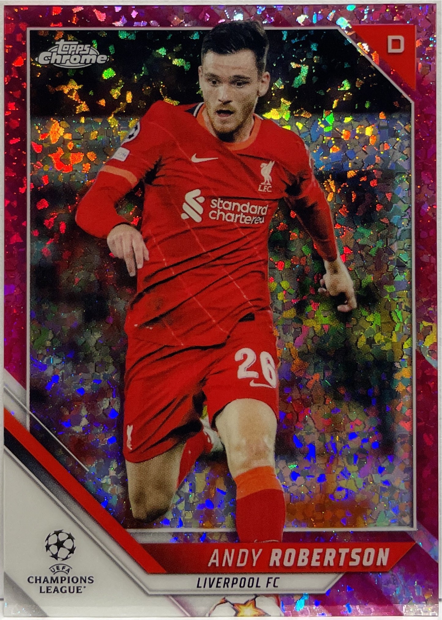 Andy Robertson 152/175 Pink Mini Diamond Topps Chrome UCL 2021/22