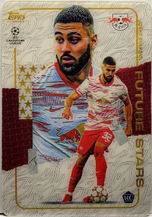 Josko Gvardiol Rookie Future Stars 3D Topps Gold 2020/21