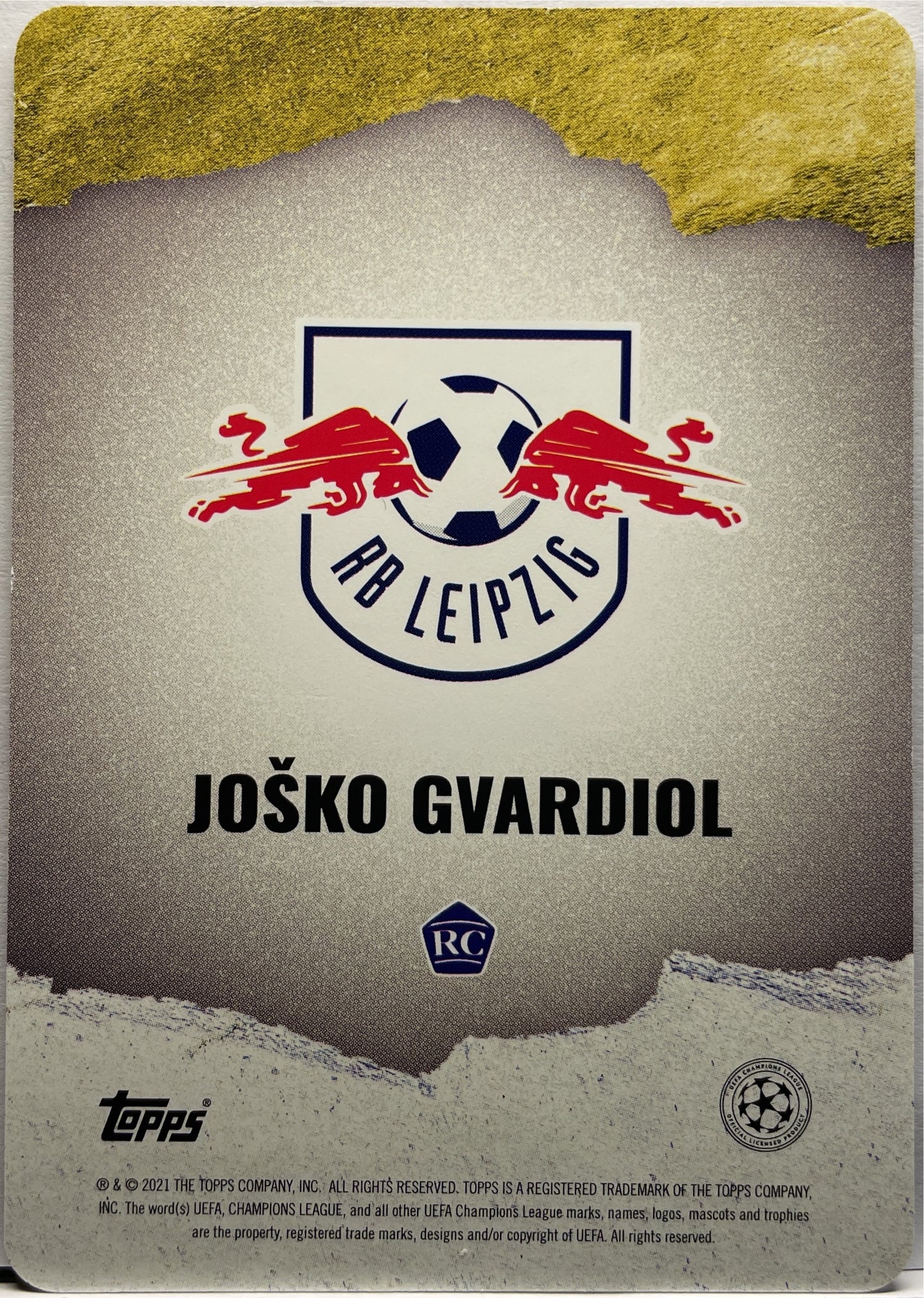 Josko Gvardiol Rookie Future Stars 3D Topps Gold 2020/21