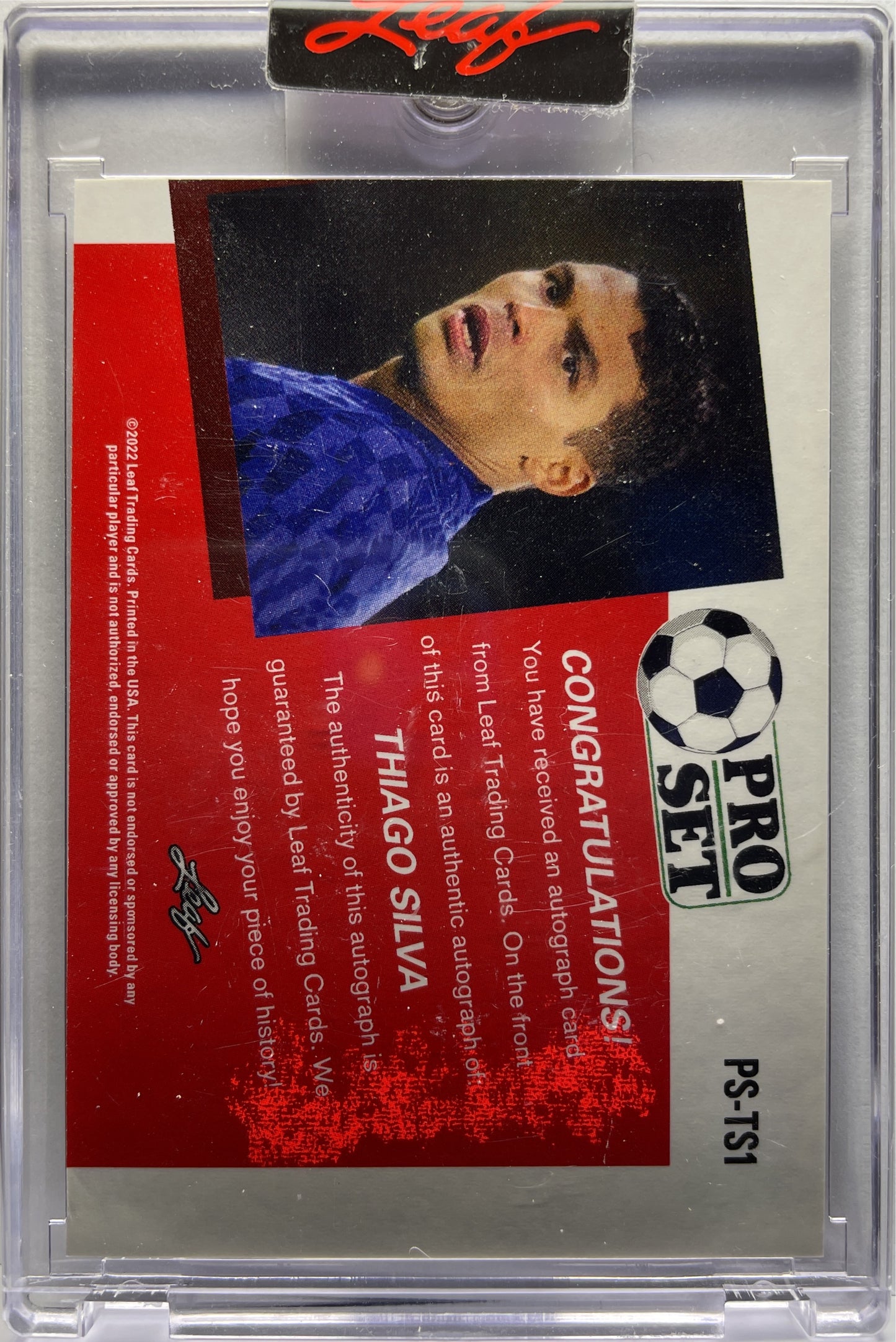 Thiago Silva 3/25 Autograph Leaf Pro Set 2022