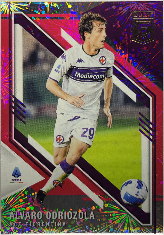 Alvaro Odriozola 14/20 Fireworks Pink Donruss Elite Serie A 2021/22