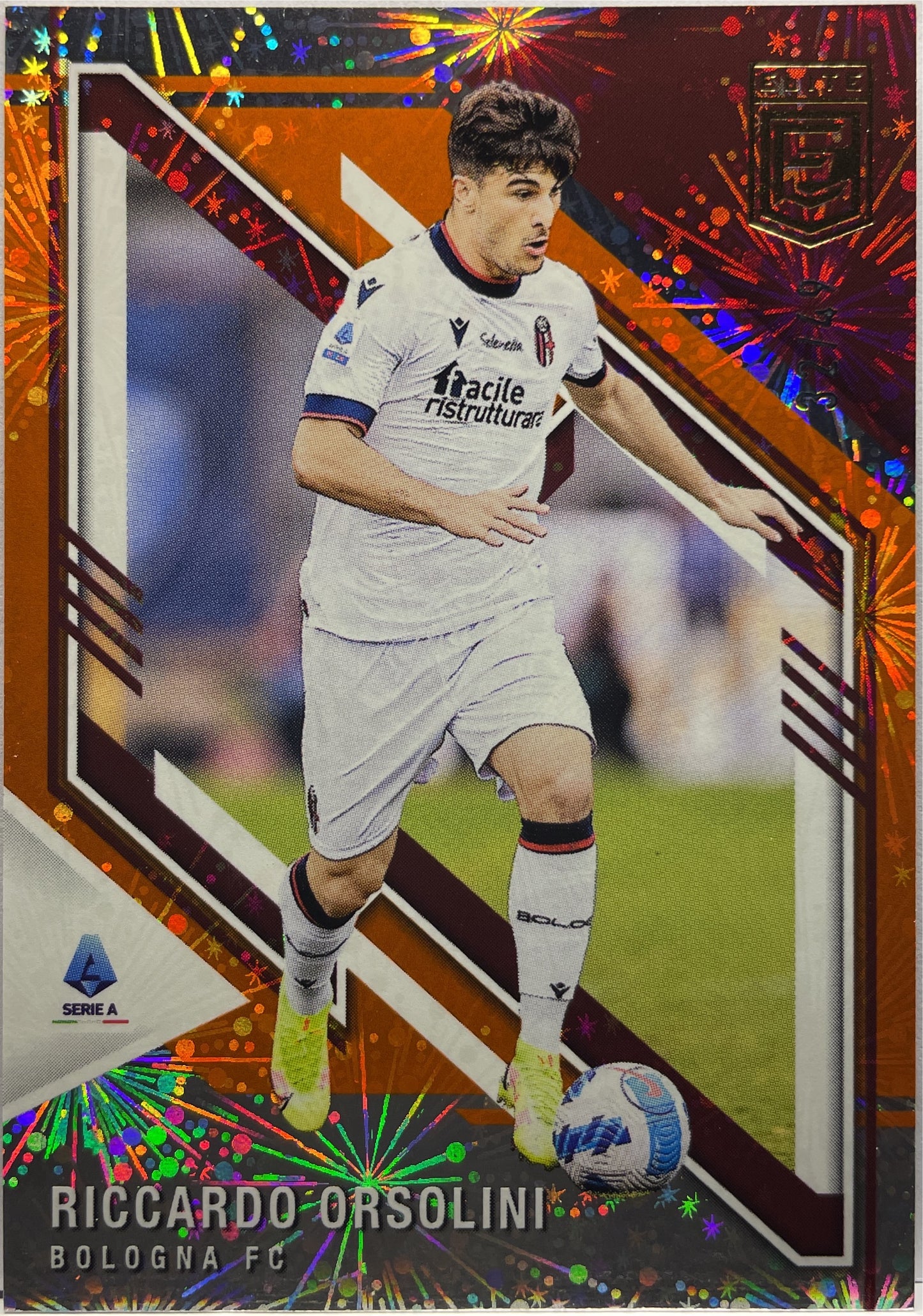 Riccardo Orsolini 32/49 Fireworks Orange Donruss Elite Serie A 2021/22