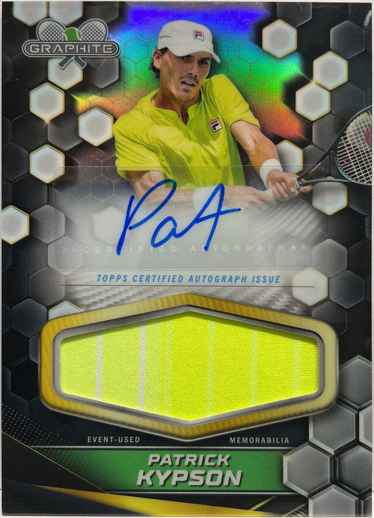 Patrick Kypson Patch Autograph Topps Tennis Graphite 2024