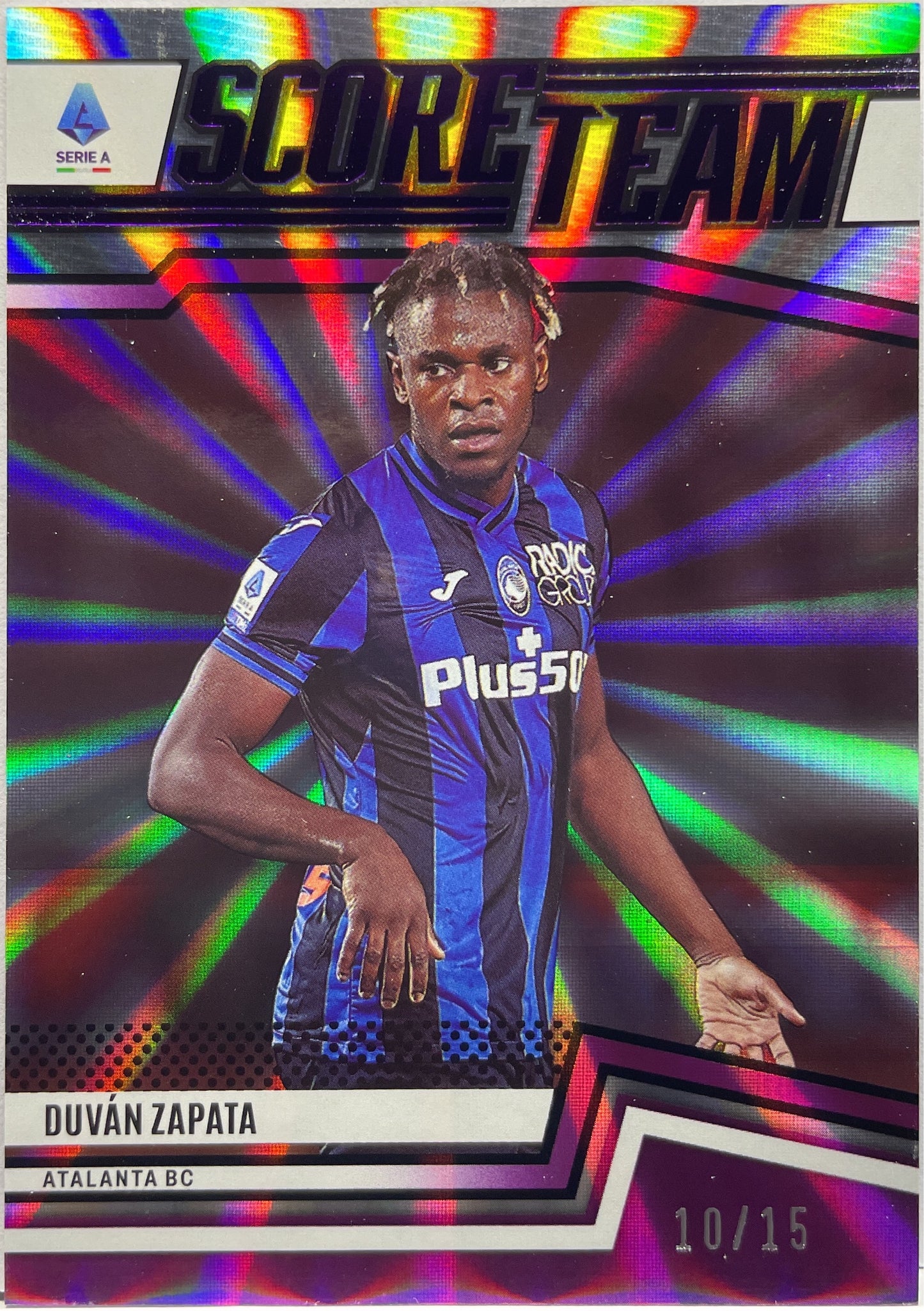 Duvan Zapata 10/15 Score Team Purple Laser Score Serie A 2022/23