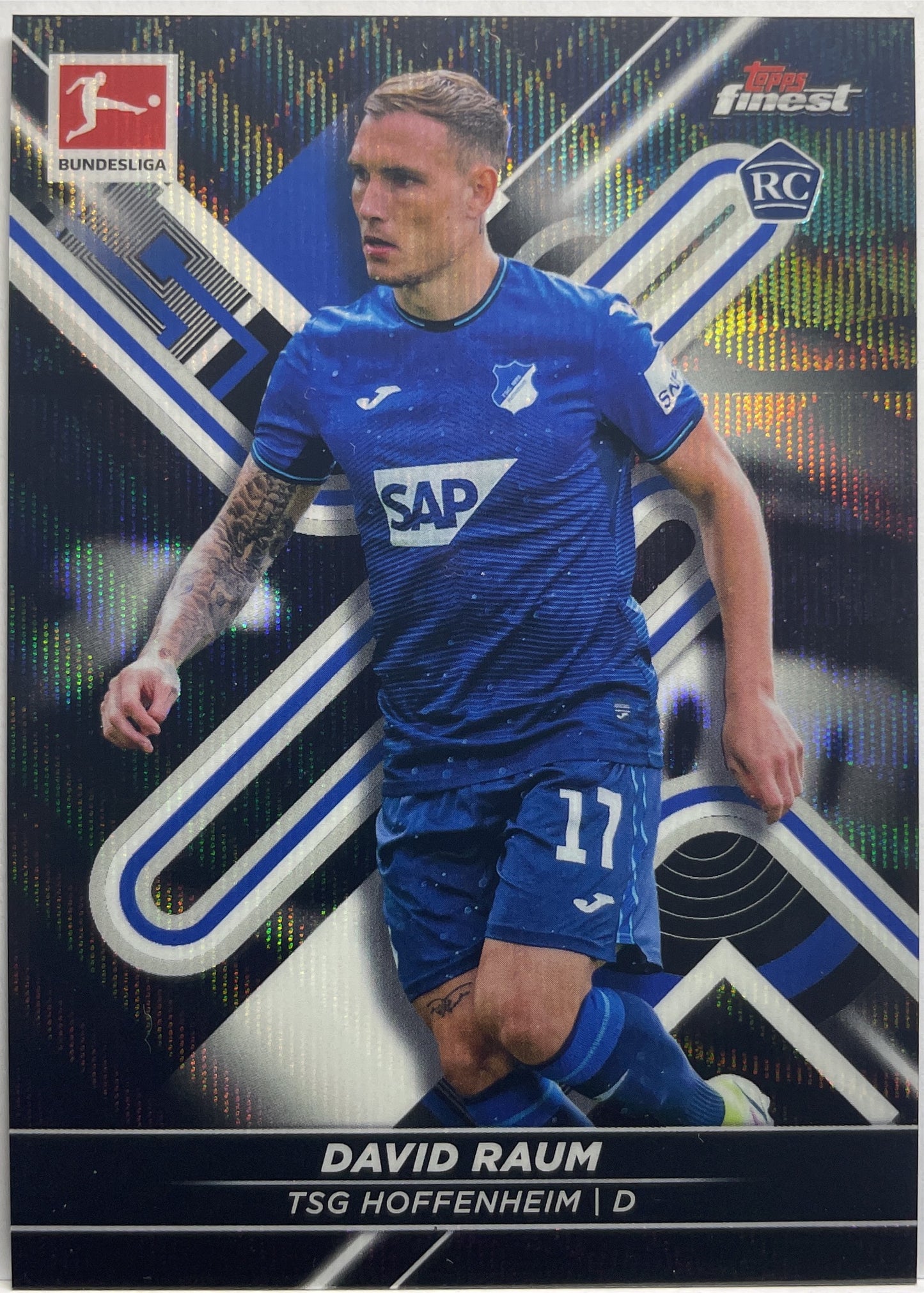 David Raum 185/199 Rookie Topps Finest Bundesliga 2021/22