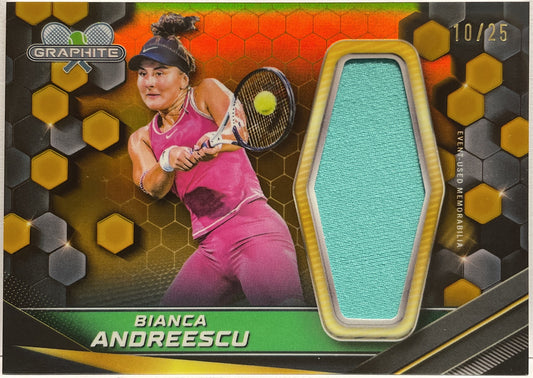 Bianca Andreescu 10/25 Patch Topps Tennis Graphite 2024