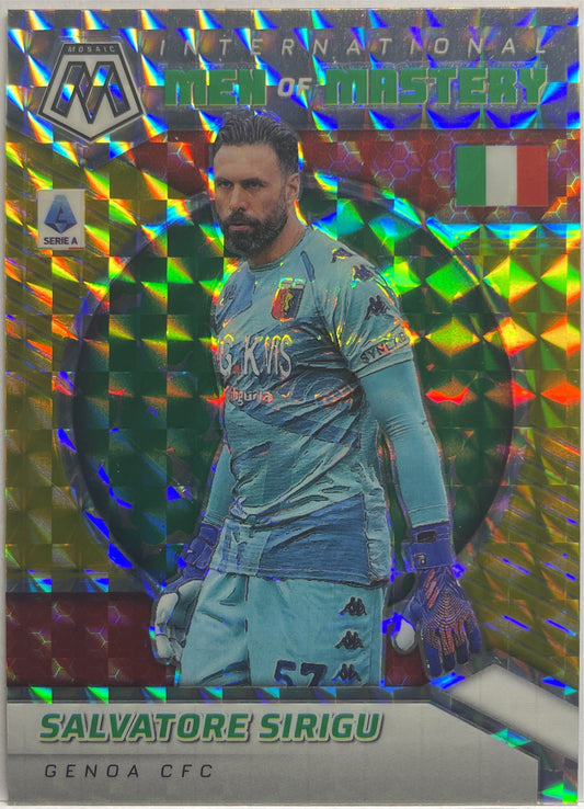 Salvatore Sirigu 3/10 Gold International Men Of Mastery Mosaic Serie A 2021/22