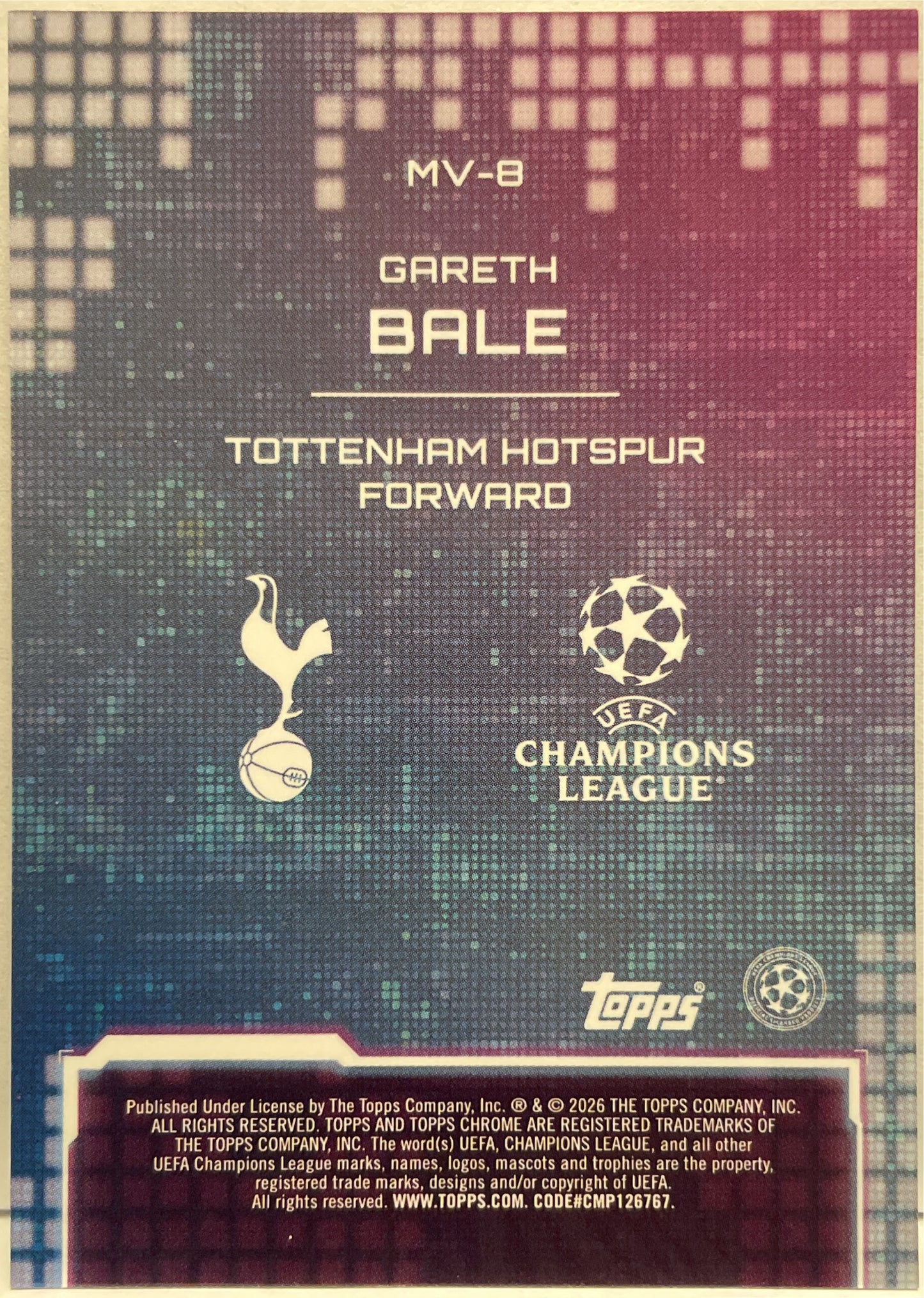 Gareth Bale Metaverse Case Hit Topps Chrome UCC 2025/26