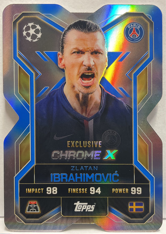 Zlatan Ibrahimovic 2/150 X Topps Chrome Match Attax