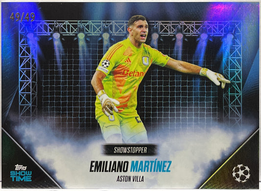 Emiliano Martinez 49/49 Showstopper Topps Showtime 2024/25