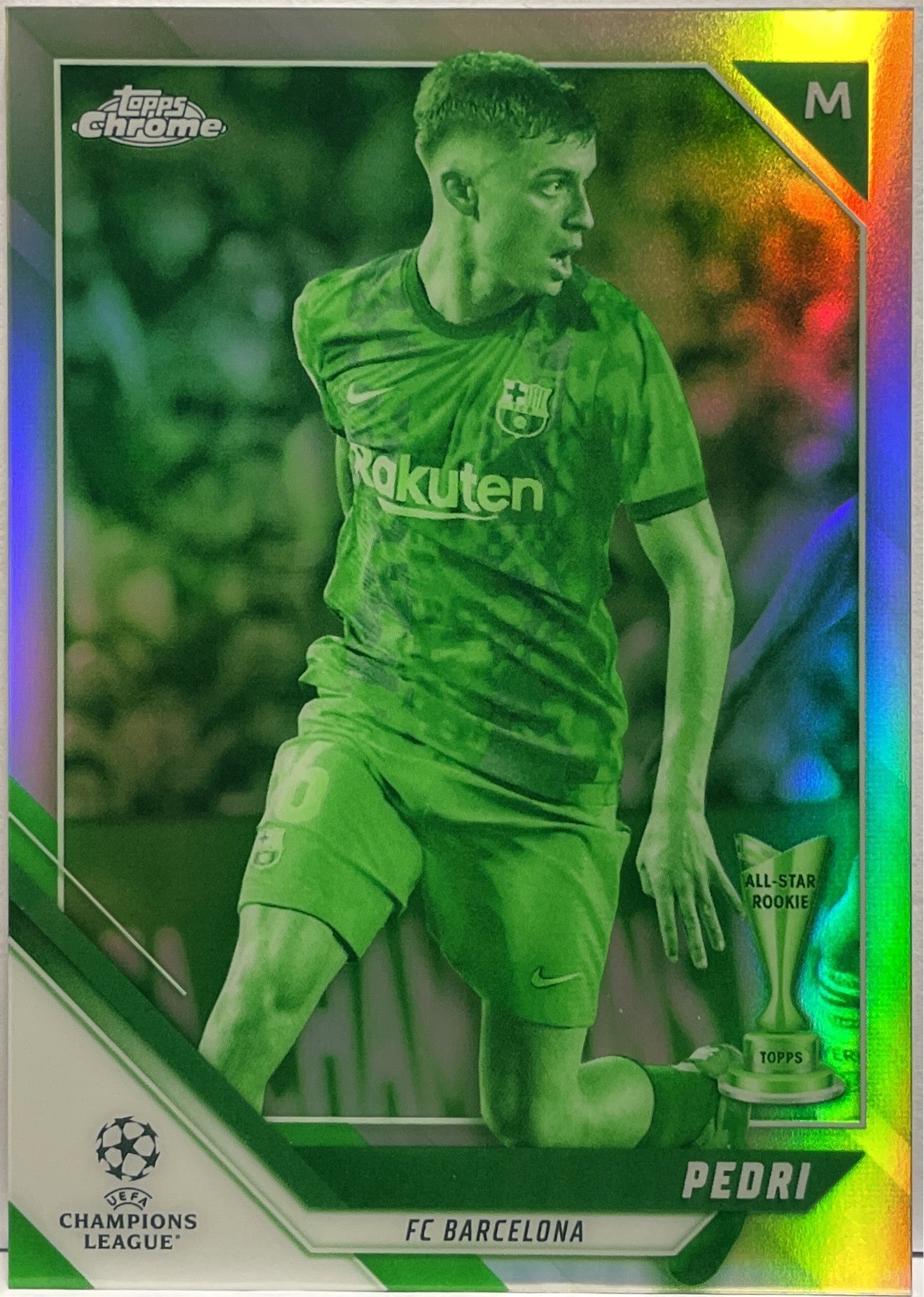 Pedri 59/225 All Star Rookie Night Vision Topps Chrome UCL 2021/22