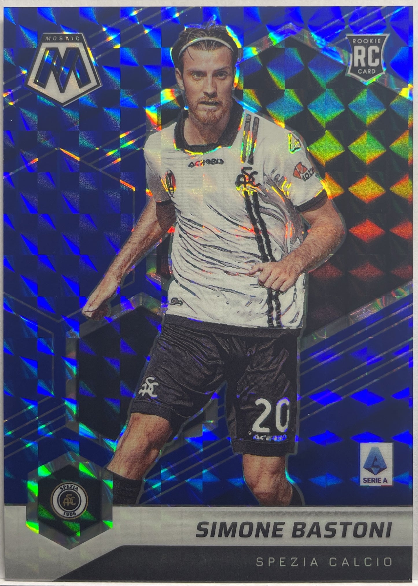 Simone Bastoni 50/99 Rookie Blue Mosaic Serie A 2021/22