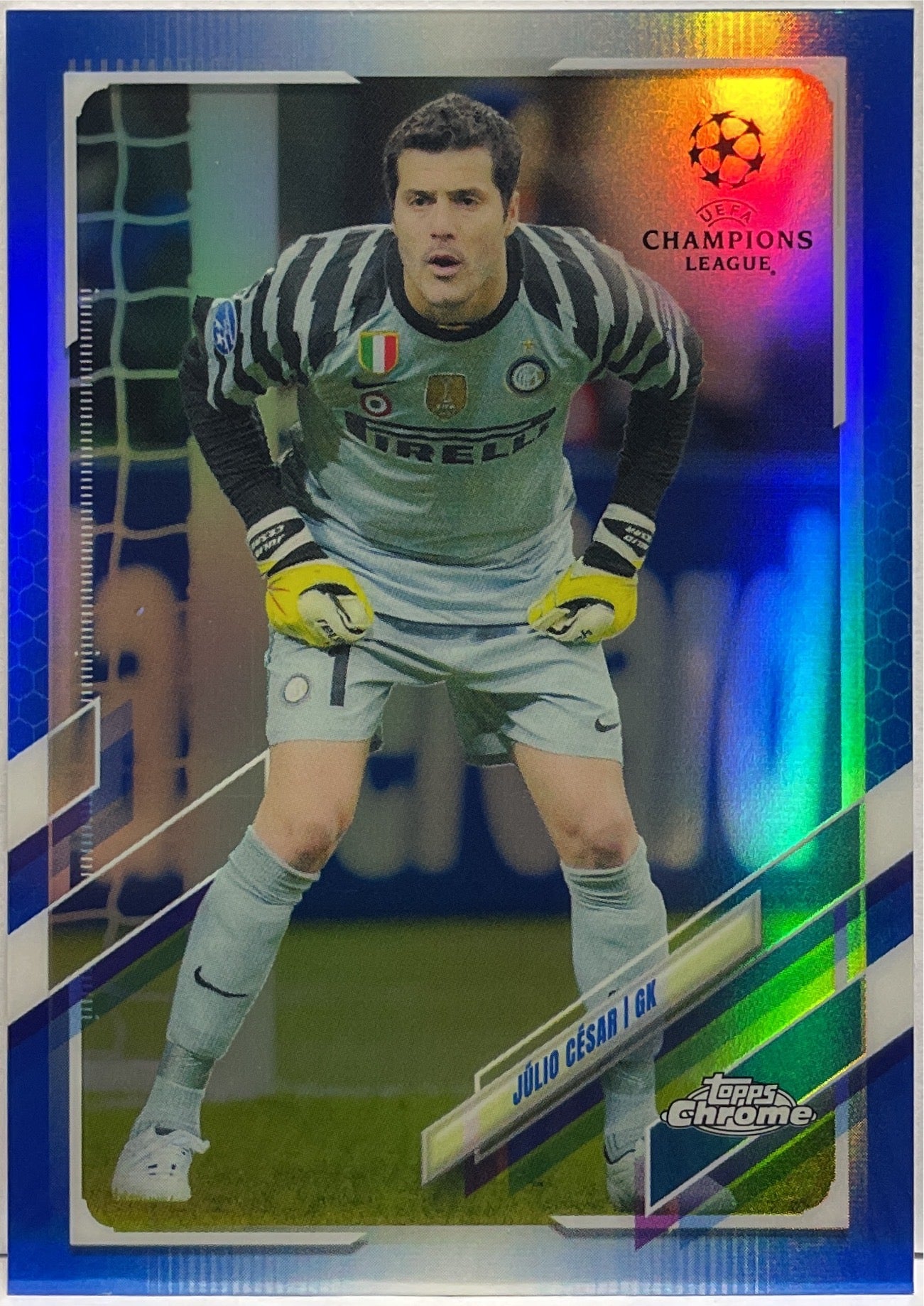 Julio Cesar 130/150 Blue Topps Chrome UCL 2020/21