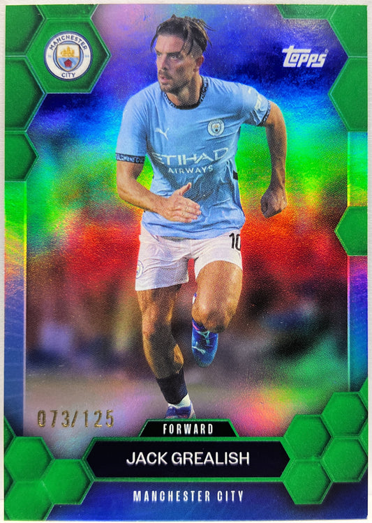 Jack Grealish 73/125 Green Topps Manchester City Fan Set 2024/25