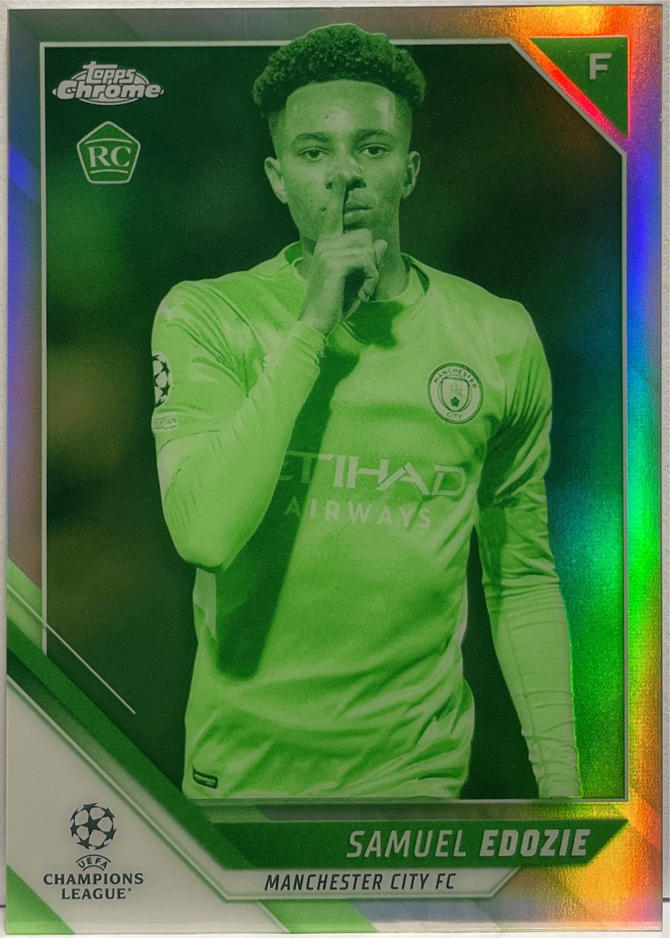 Samuel Edozie 153/225 Rookie Night Vision Topps Chrome UCL 2021/22