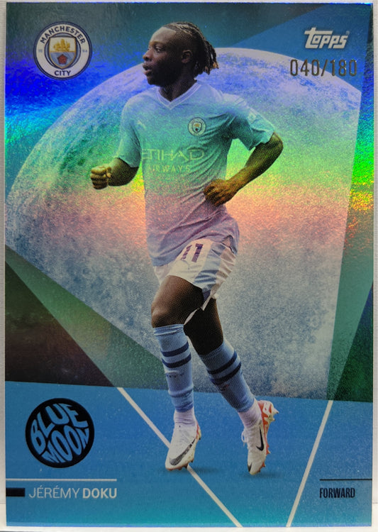 Jeremy Doku 40/180 Blue Moon Manchester City Team Set 2023/24