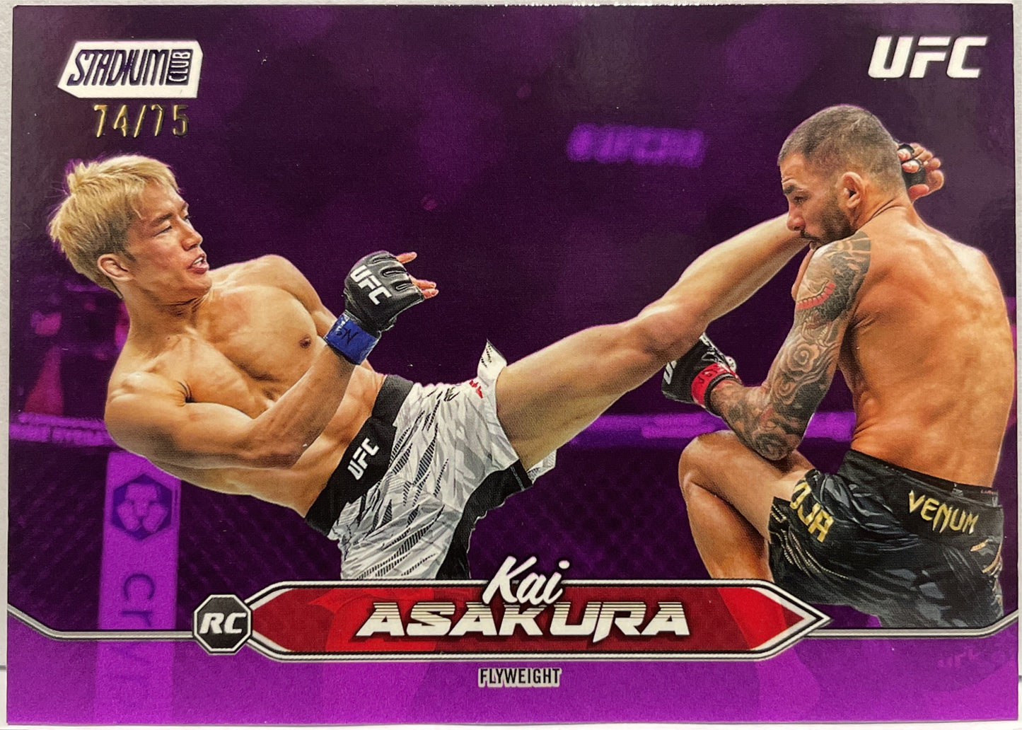 Kai Asakura 74/75 Rookie Purple Topps Stadium UFC 2025