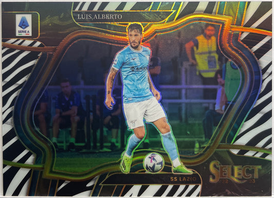 Luis Alberto 6/20 Zebra Field Level Select Serie A 2022/23