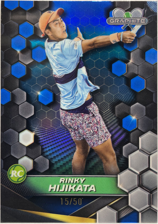 Rinky Hijikata 15/50 Rookie Blue Topps Tennis Graphite 2024