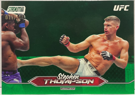 Stephen Thompson 17/199 Green Foil Topps Stadium UFC 2025