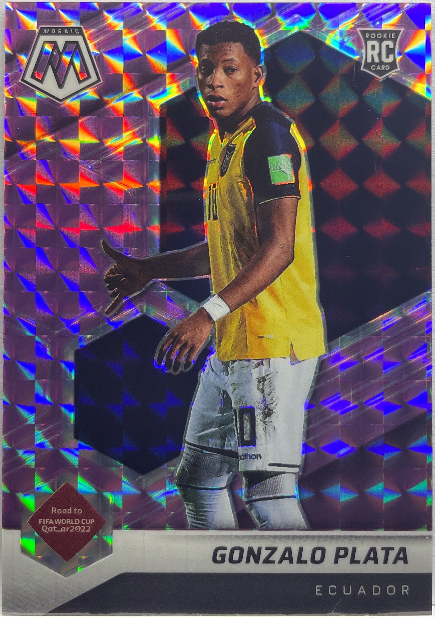 Gonzalo Plata 11/49 Rookie Purple Mosaic Uefa Euro 2020/21