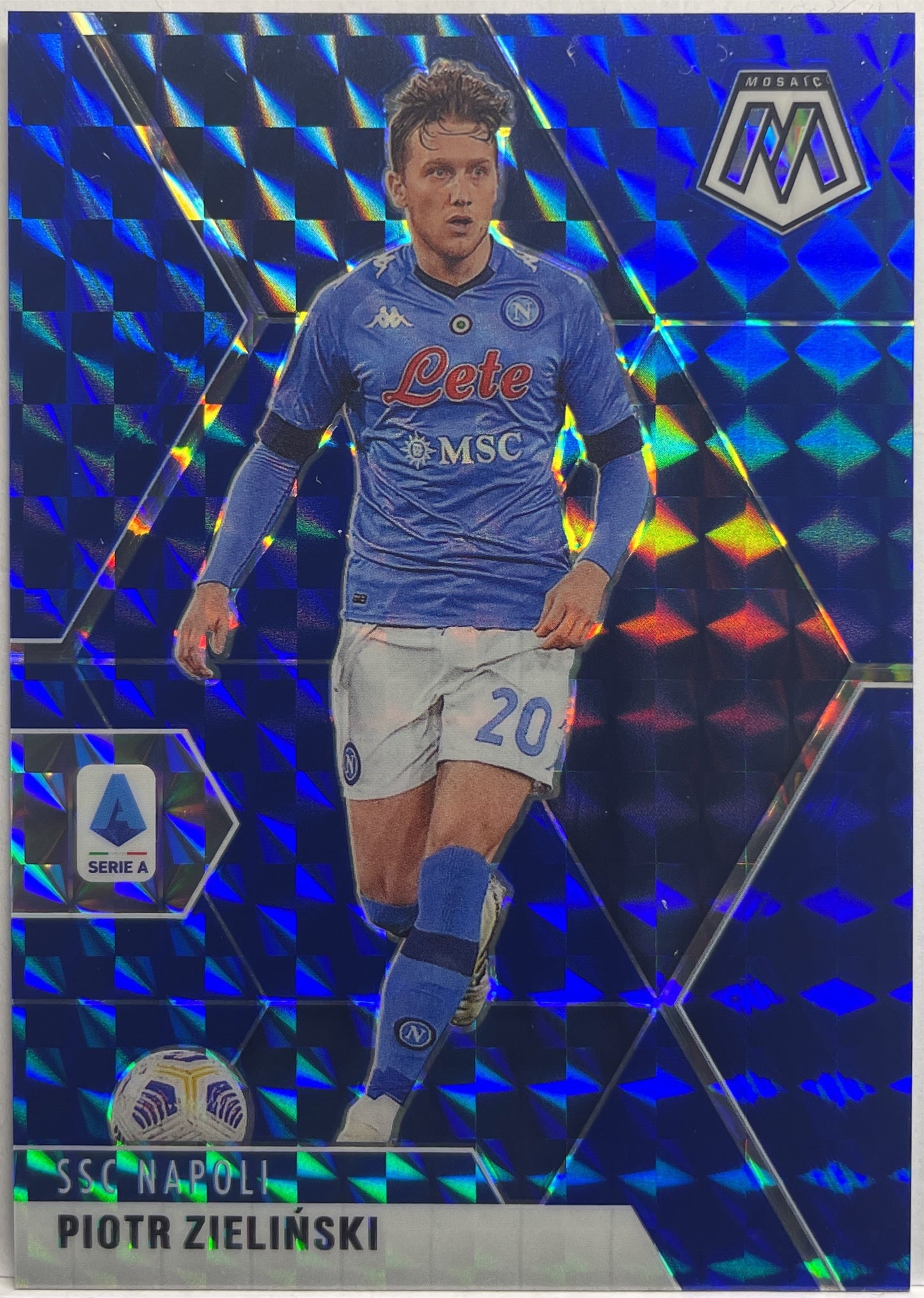 Piotr Zielinski 17/99 Blue Mosaic Serie A 2020/21