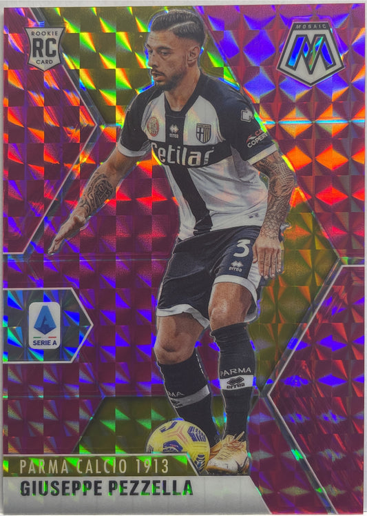 Giuseppe Pezzella 21/25 Rookie Pink Mosaic Serie A 2020/21