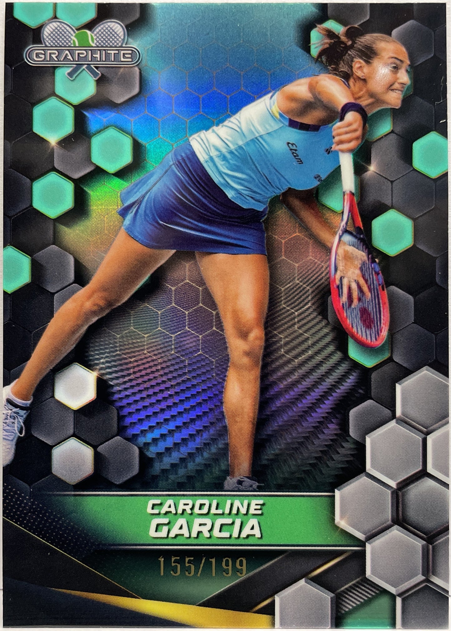 Caroline Garcia 155/199 Aqua Topps Tennis Graphite 2024