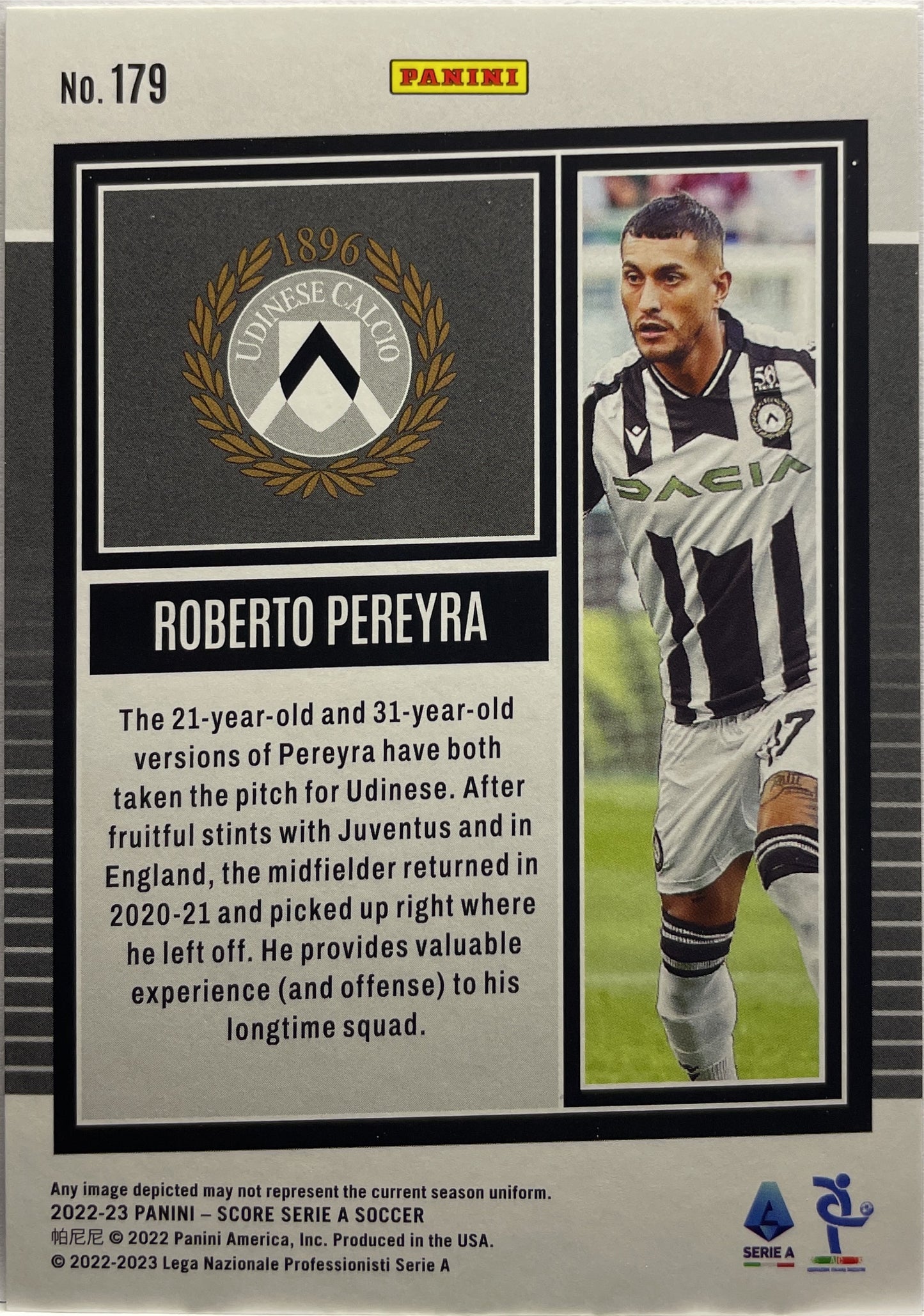 Roberto Pereyra 4/65 Red Swirl Score Serie A 2022/23