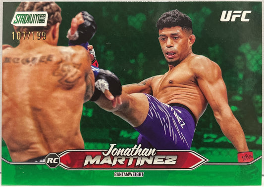 Jonathan Martinez 107/199 Rookie Green Foil Topps Stadium UFC 2025