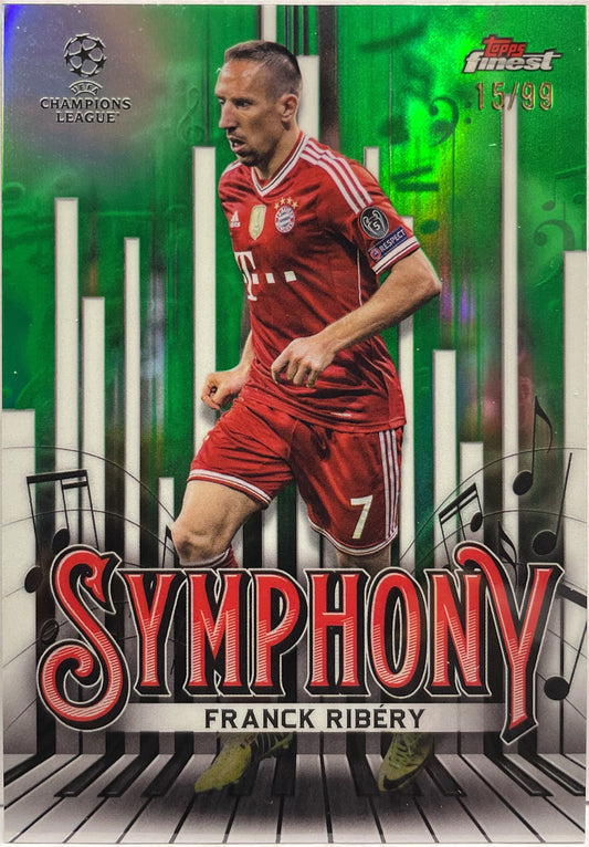 Franck Ribery 15/99 Symphony Green Topps Finest UCC 2024/25