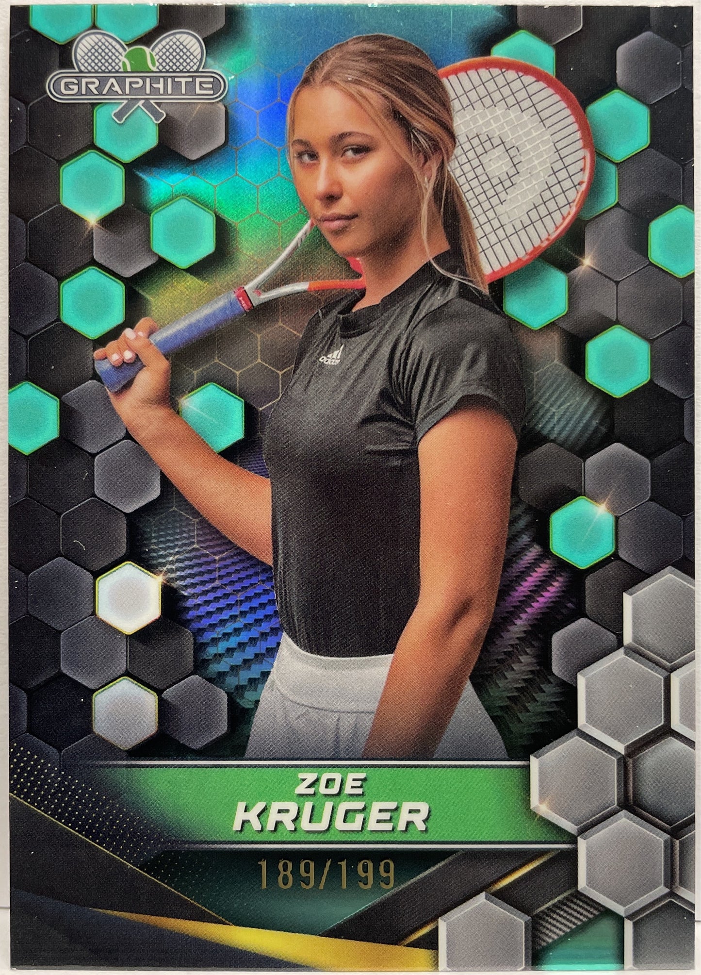 Zoe Kruger 189/199 Aqua Topps Tennis Graphite 2024