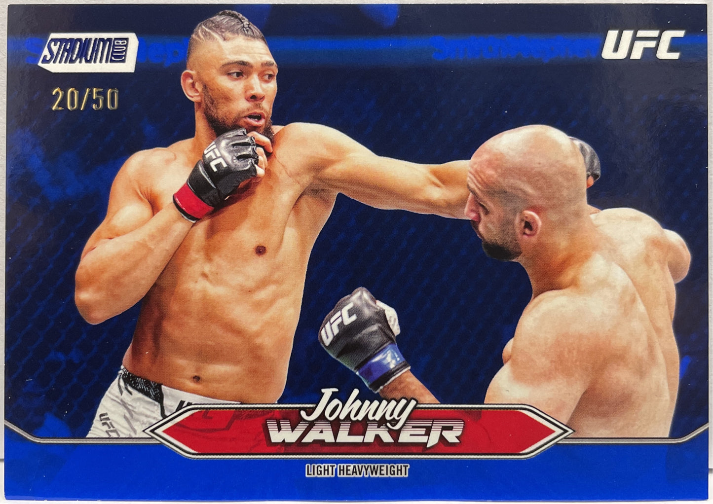 Johnny Walker 20/50 Blue Foil Topps Stadium UFC 2025