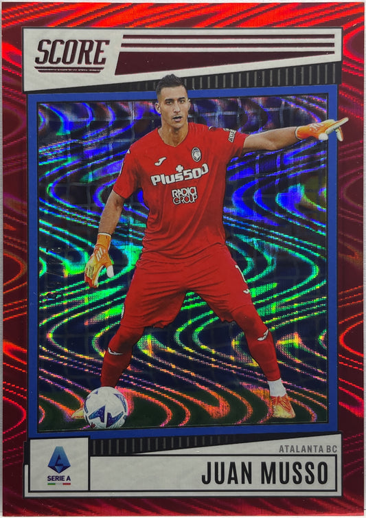 Juan Musso 24/65 Red Swirl Score Serie A 2022/23