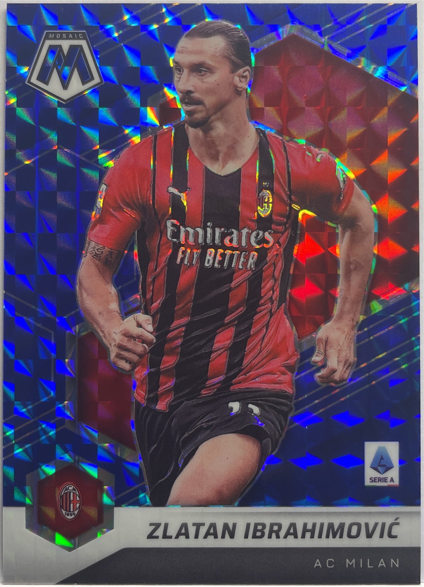 Zlatan Ibrahimovic 13/99 Blue Mosaic Serie A 2021/22