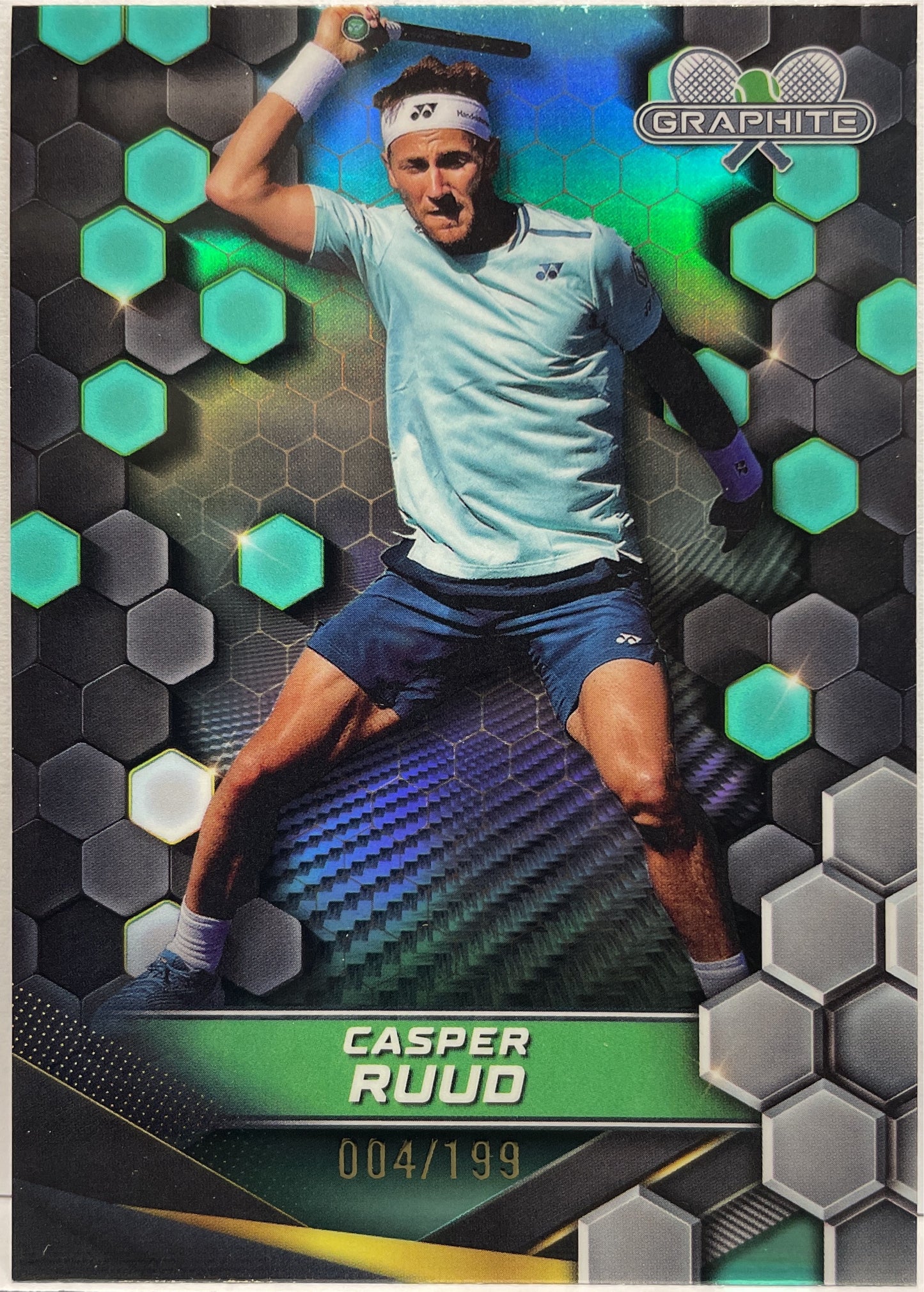 Casper Ruud 4/199 Aqua Topps Tennis Graphite 2024
