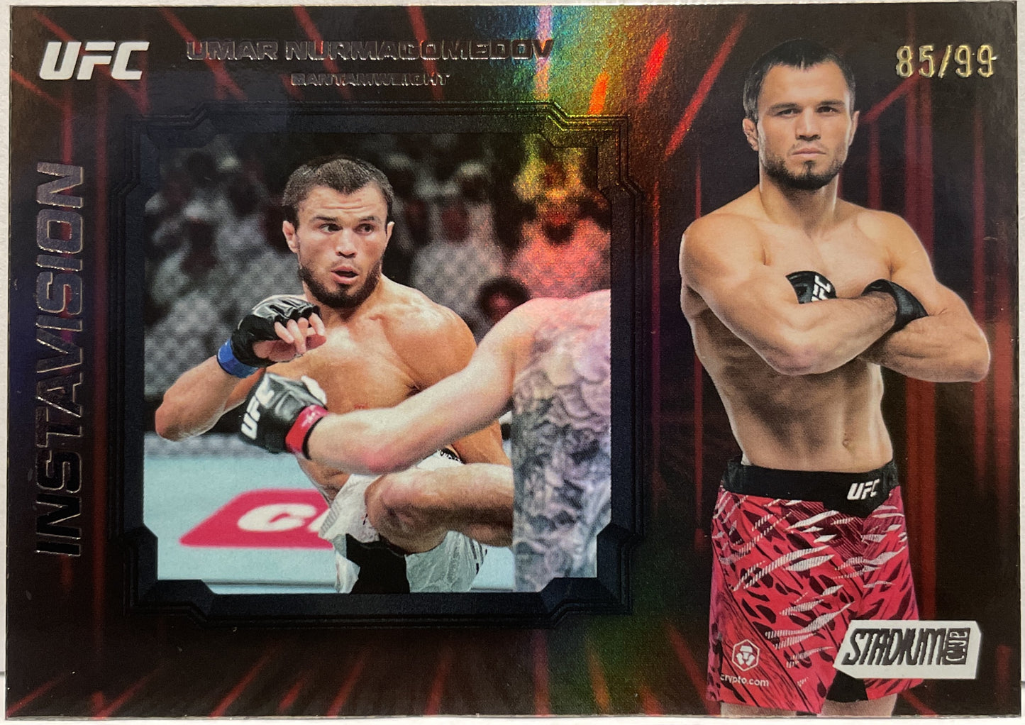 Umar Nurmagomedov 85/99 Instavision Black Topps Stadium UFC 2025