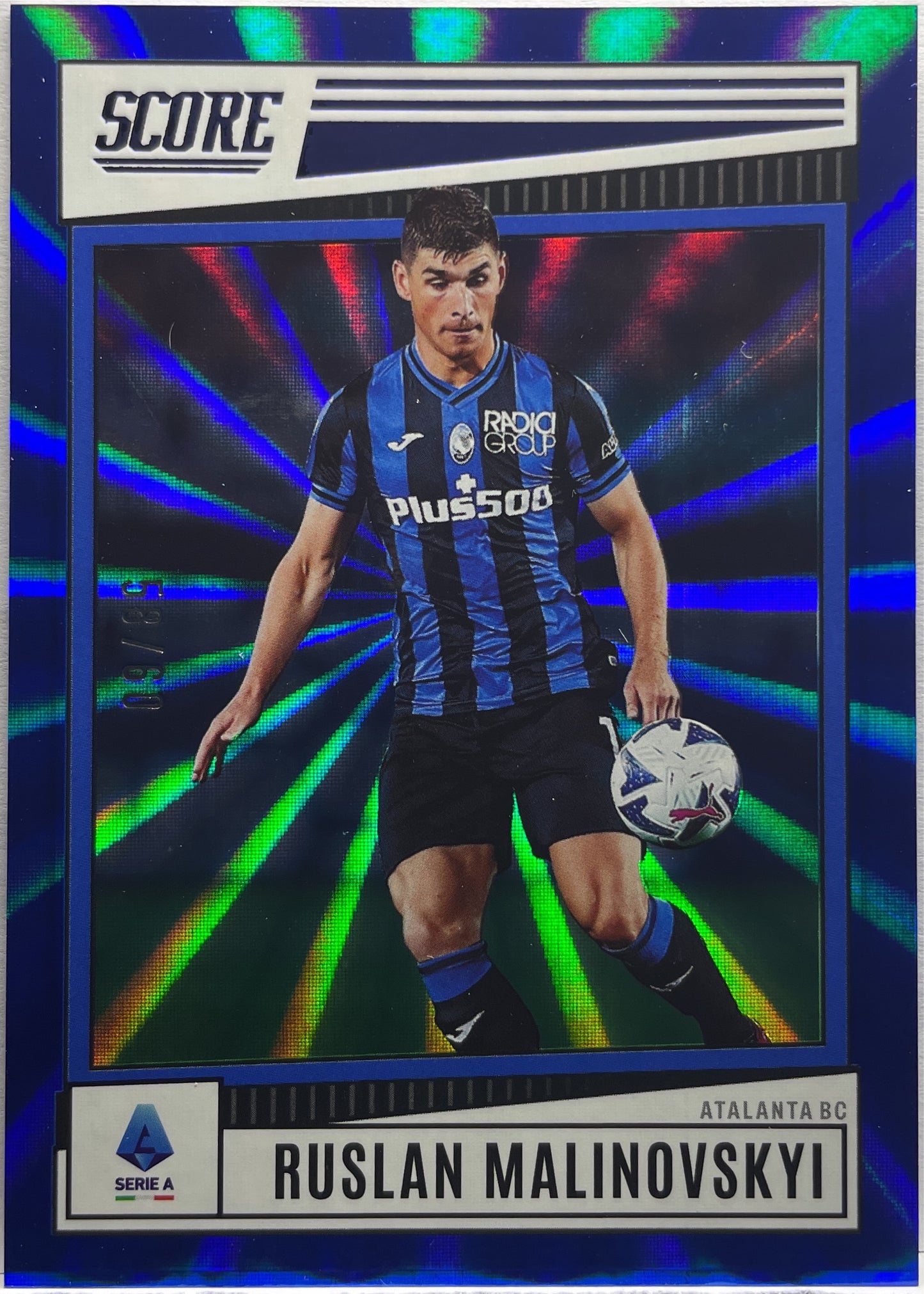 Ruslan Malinovskyi 58/60 Blue Laser Score Serie A 2022/23